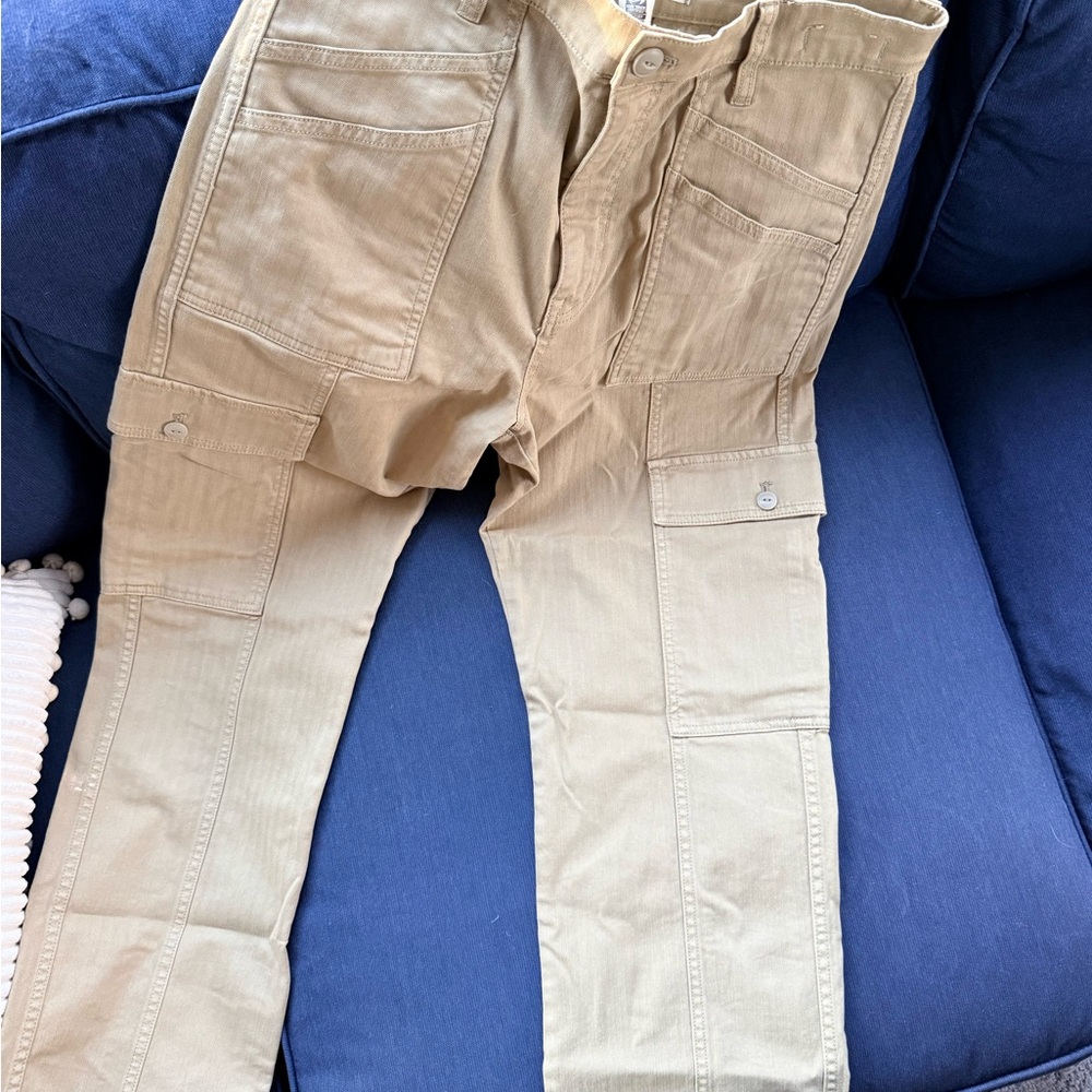 Madewell 90s Straight Utility Cargo Pants in Khaki